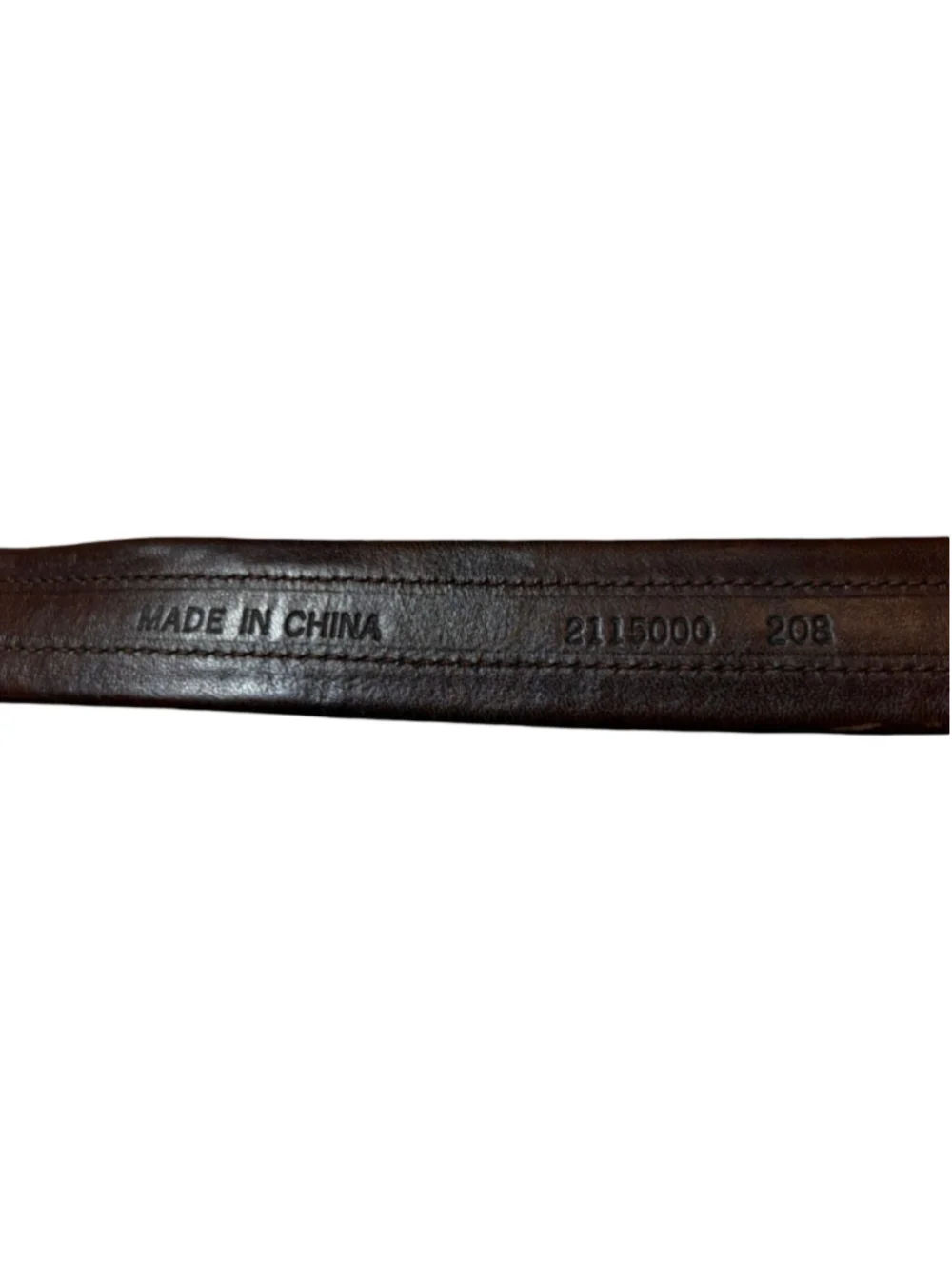 Polo Ralph Lauren Brown Leather Brass Buckle Equestrian Belt Size 40